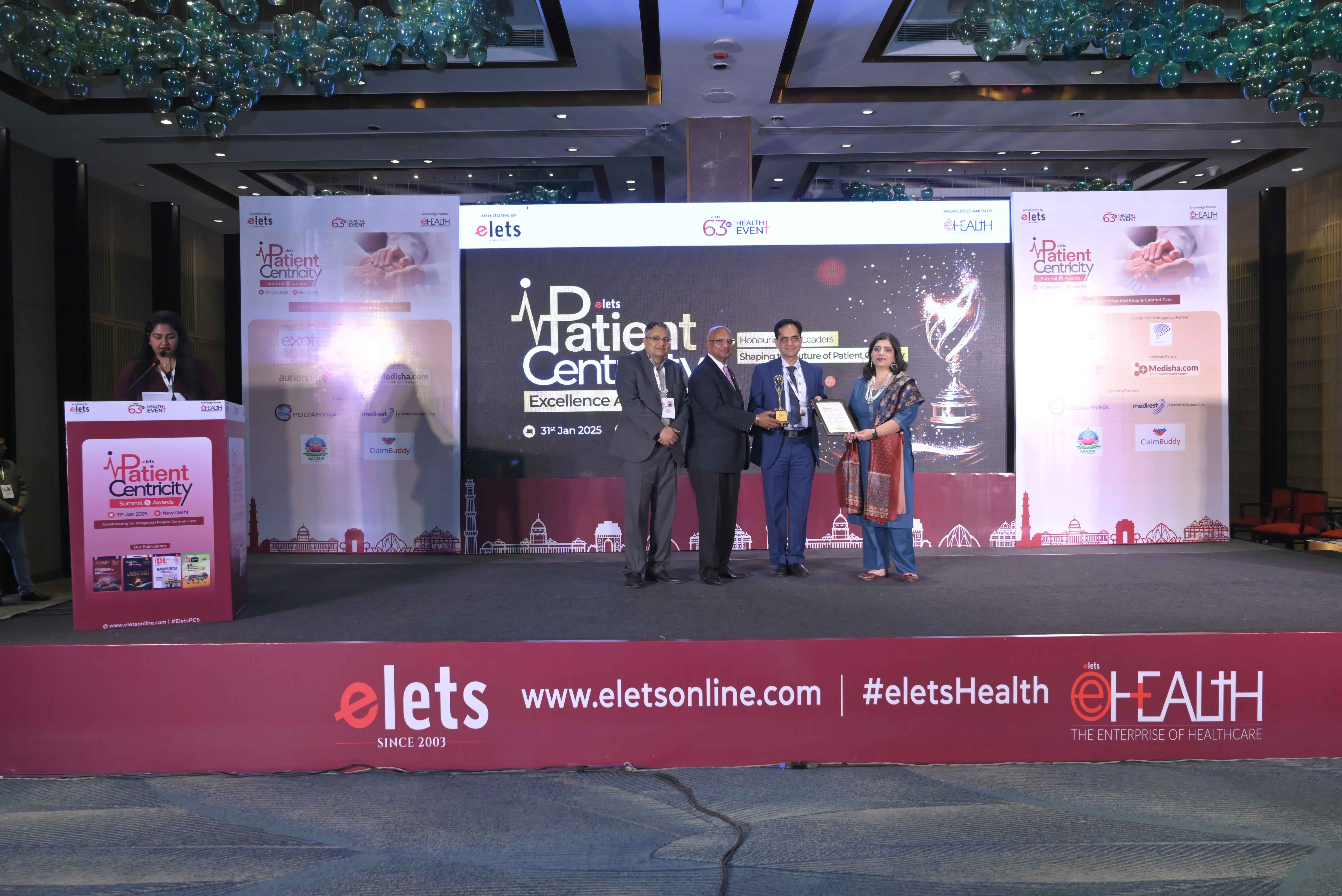 Mr. Kashyap Dave received the award on behalf of Novo Medi Sciences Pvt. Ltd. 